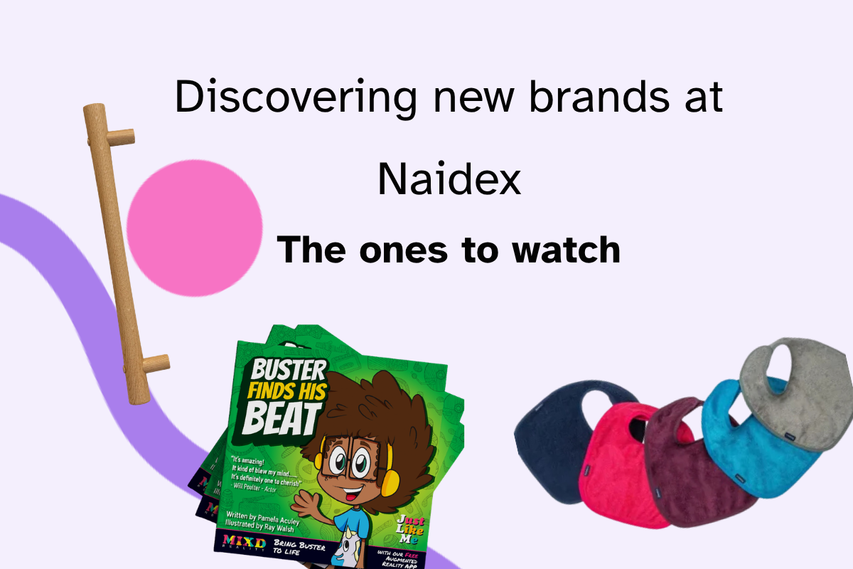 Blog header shows Vivette, Mixd Reality and SeenIn products as brands that features at the 2026 Naidex exhibition.